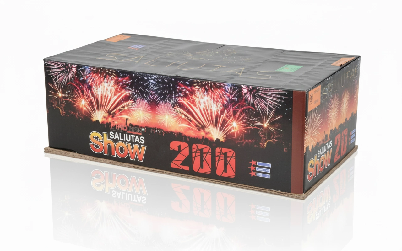 Fejerverkas Saliutas Show 200